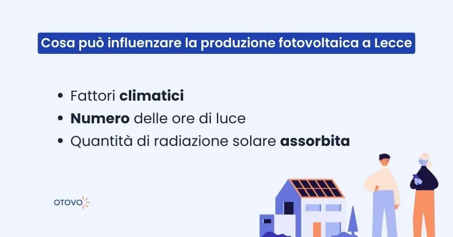 Cosa può influenzare la produzione fotovoltaica a Lecce