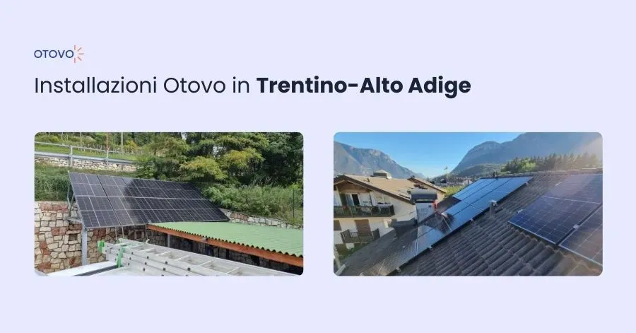 Installazioni Otovo in Trentino-Alto Adige
