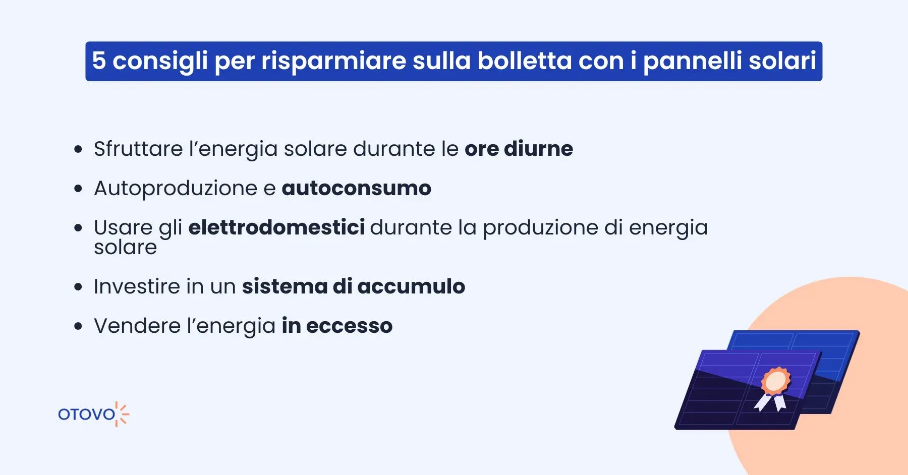 5 consigli per risparmiare sulla bolletta con i pannelli solari